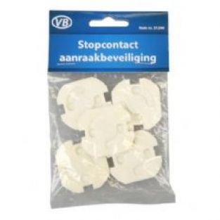 VB stopcontact kinderbeveiliging set 5 stuks Wit